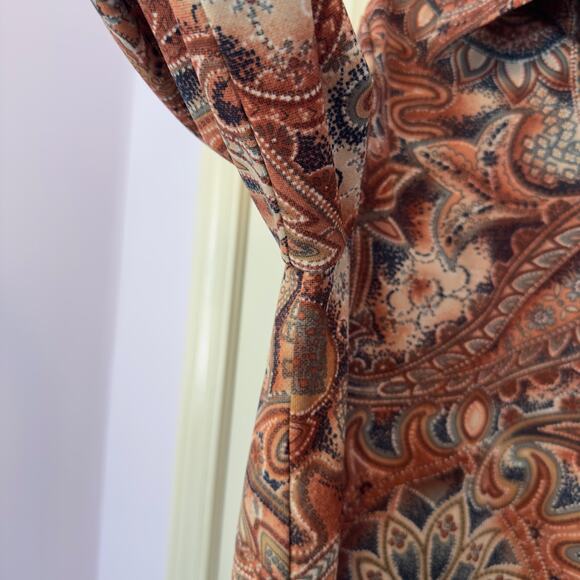 Vintage James Kenrob by Dalton Long Sleeve Button Up Blouse No Size Paisley - Picture 7 of 8